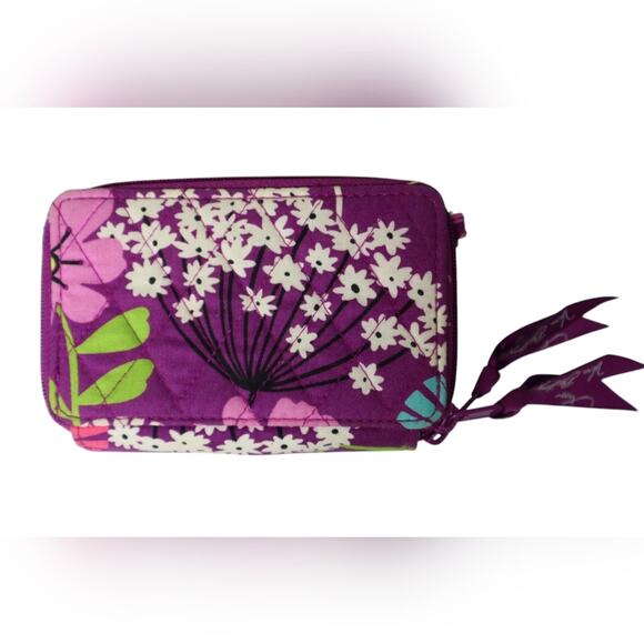 Vera Bradley Flutterby Euro Wallet Nwot - Picture 7 of 11